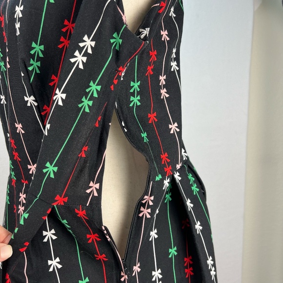 Holiday Cocktail Party Midi Dress Size 1X Christmas Fit & Flare 50s Retro Swing - Picture 7 of 13